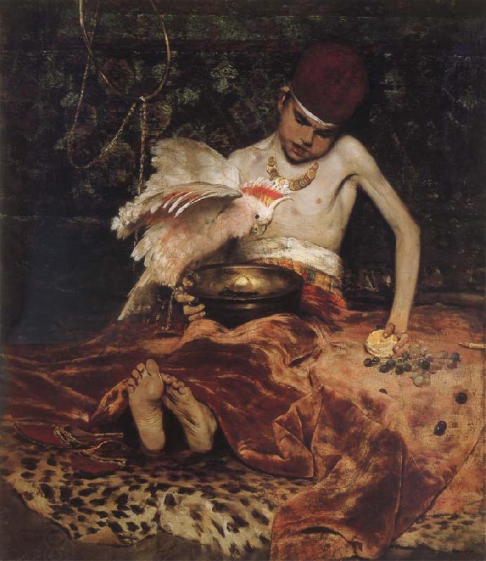 William Merritt Chase Sudden intrusion oil painting picture